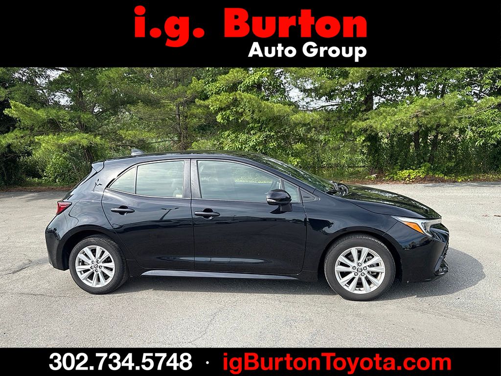 Midnight Black Metallic 2024 Toyota Corolla Hatchback Hatchback Front-Wheel Drive Continuously Variable Transmission
