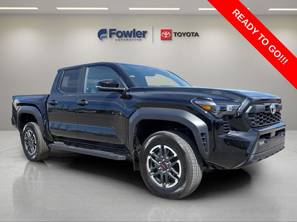 Black 2024 Toyota Tacoma TRD Off-Road Double Cab 4WD Pickup Truck Four-Wheel Drive 8-Speed Automatic