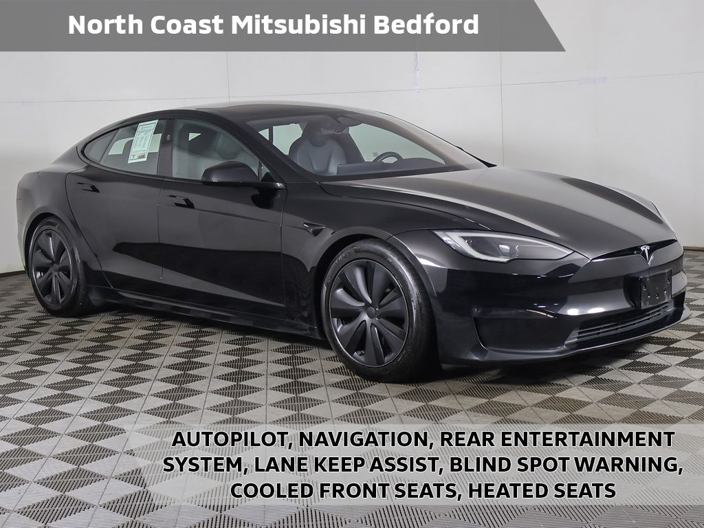 Solid Black 2023 Tesla Model S Standard Range AWD Sedan All-Wheel Drive 1-Speed Automatic