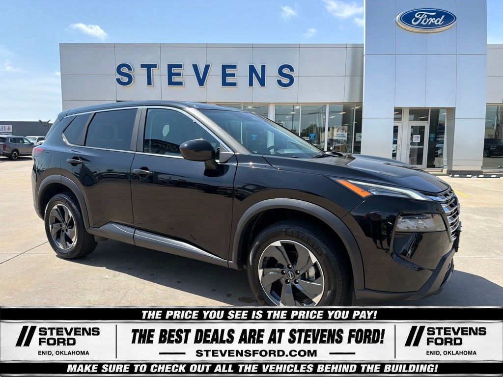Super Black 2025 Nissan Rogue SUV / Crossover All-Wheel Drive Continuously Variable Transmission