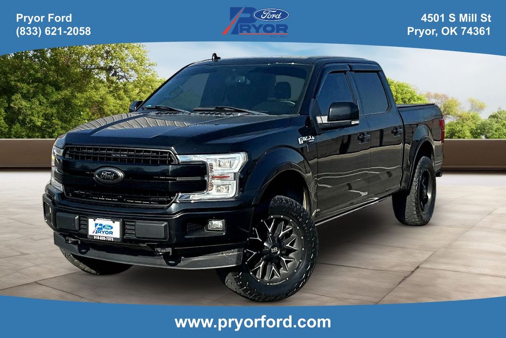 Shadow Black 2018 Ford F-150 Lariat SuperCrew 4WD Pickup Truck Four-Wheel Drive Automatic