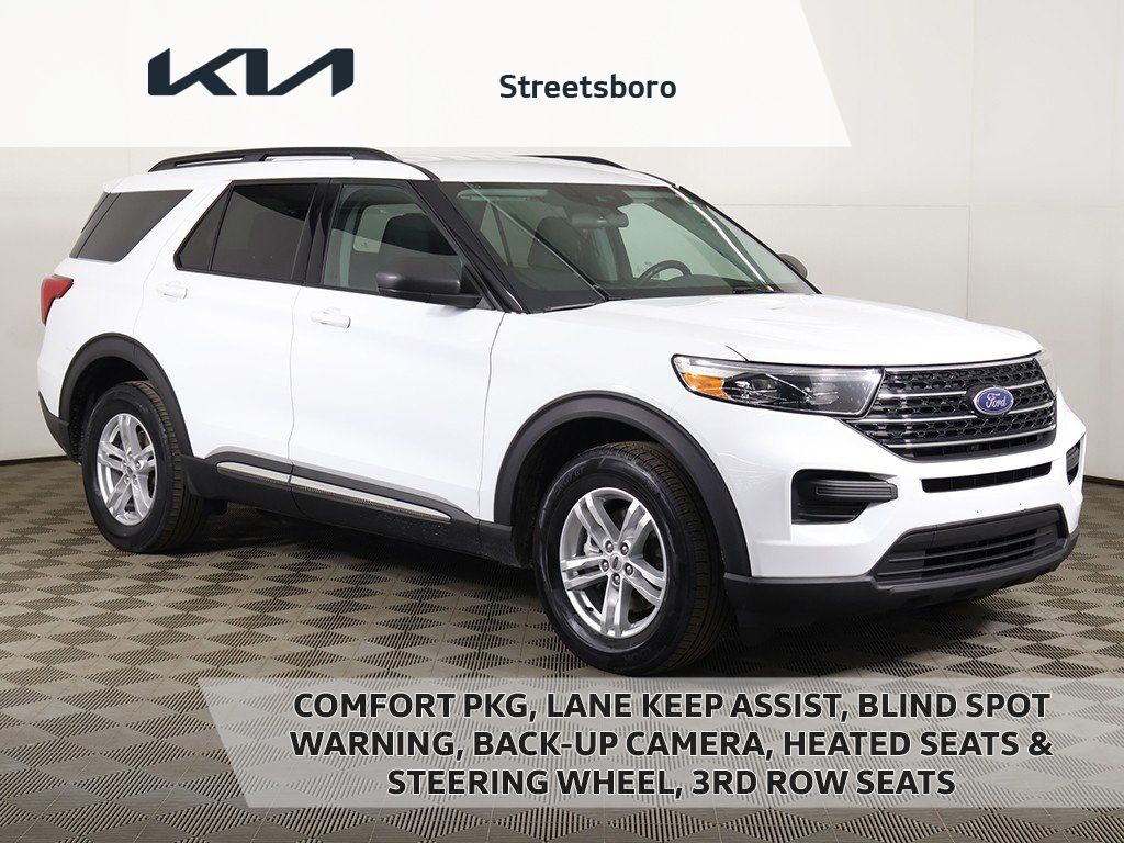 Oxford White 2020 Ford Explorer XLT AWD SUV / Crossover All-Wheel Drive Automatic