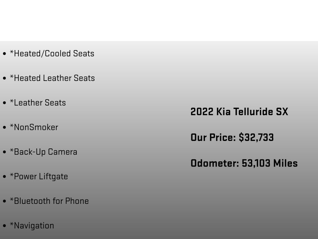 2022 Kia Telluride SX  at Carlisle Cadillac Buick GMC