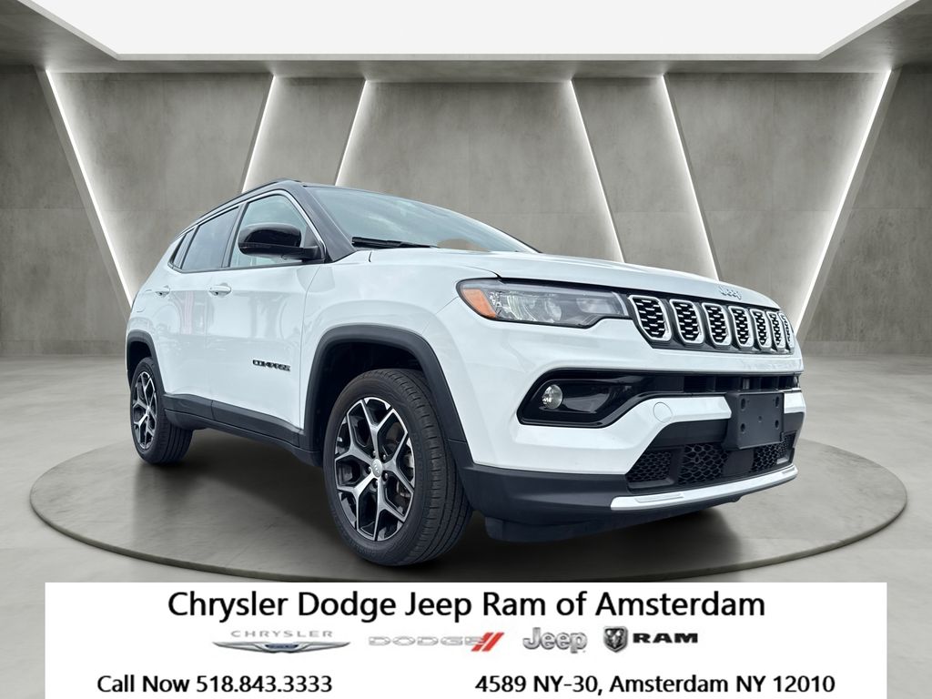 Bright White Clearcoat 2024 Jeep Compass SUV / Crossover Four-Wheel Drive 8-Speed Automatic