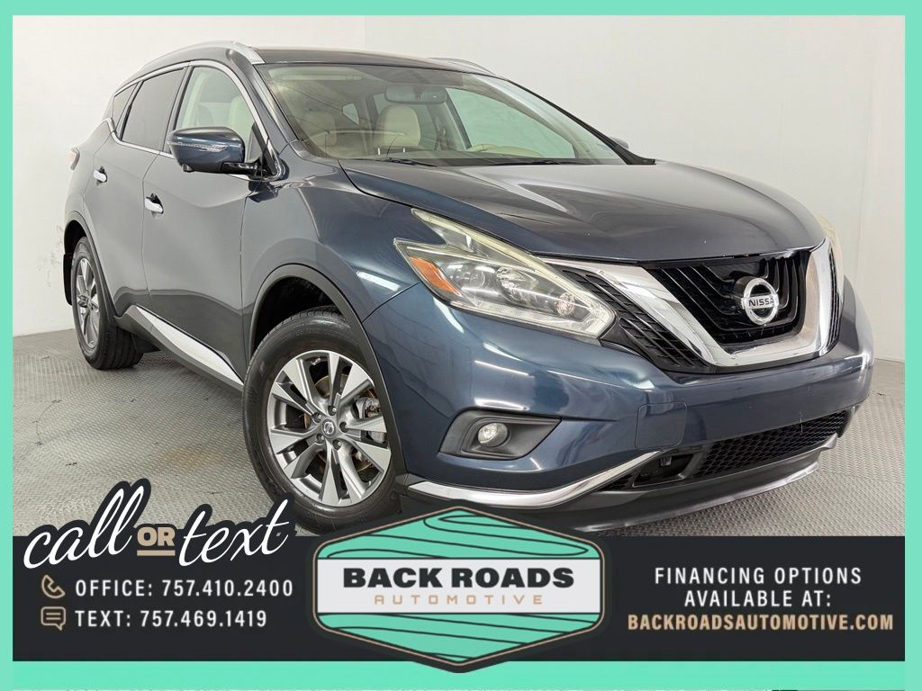Arctic Blue Metallic 2018 Nissan Murano SL FWD SUV / Crossover Front-Wheel Drive Continuously Variable Transmission