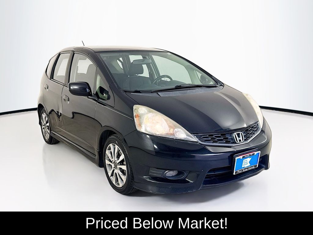 Black 2012 Honda Fit Hatchback Front-Wheel Drive 5-Speed Automatic