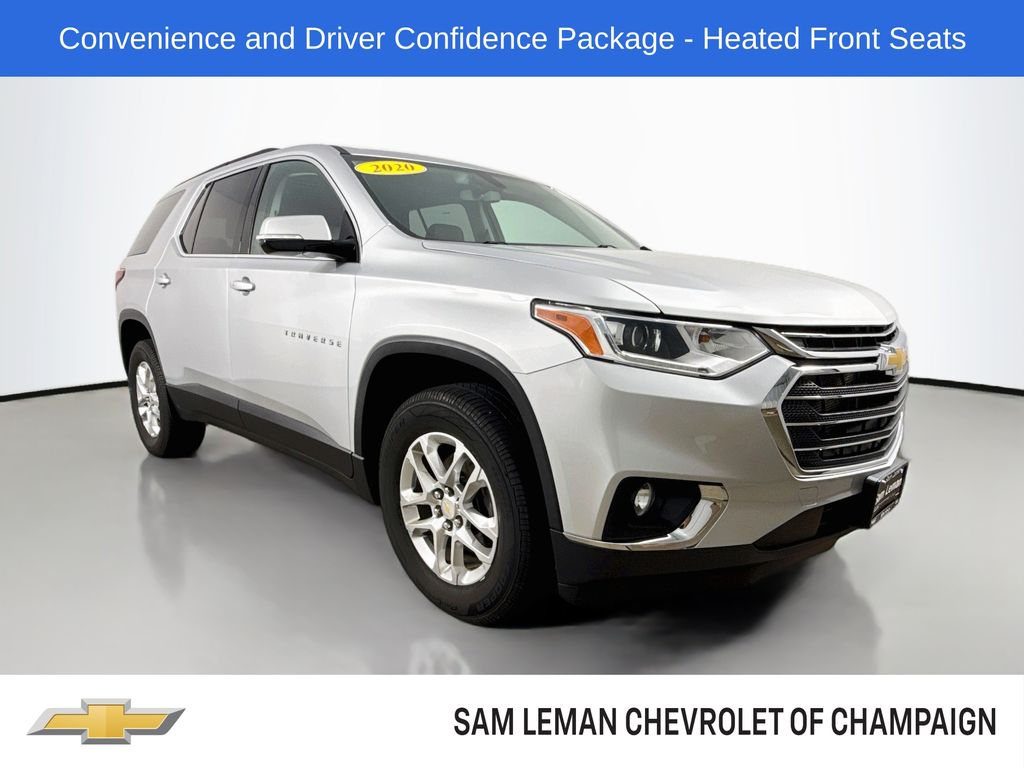Silver Ice Metallic 2020 Chevrolet Traverse SUV / Crossover Front-Wheel Drive 9-Speed Automatic