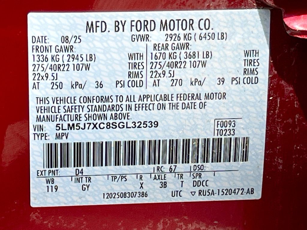 2025 Lincoln Aviator Reserve Red at Don McGill Toyota
