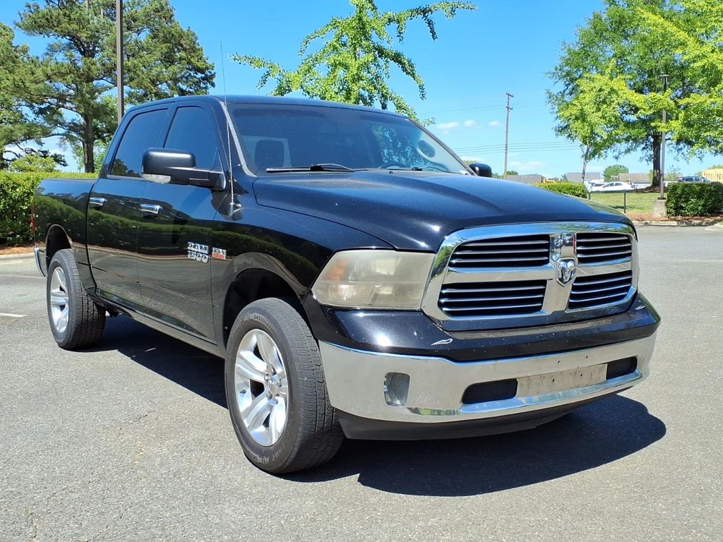 Black Clearcoat 2014 RAM 1500 Big Horn Crew Cab 4WD Pickup Truck Four-Wheel Drive 8-Speed Automatic