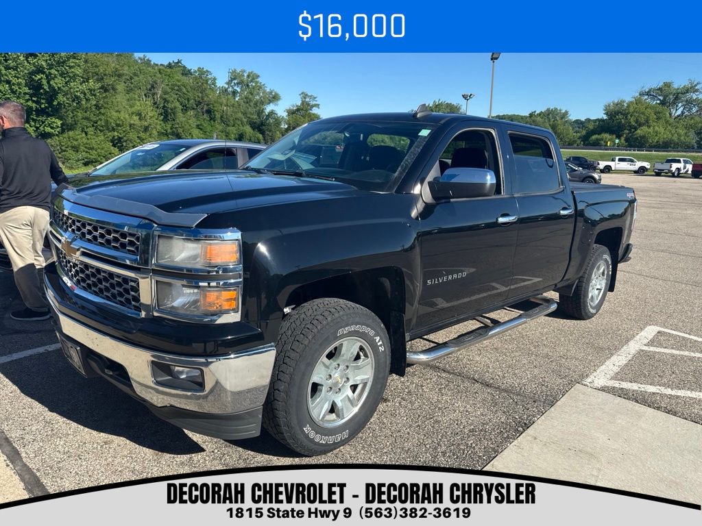 Black 2015 Chevrolet Silverado 1500 Pickup Truck Four-Wheel Drive 6-Speed Automatic Overdrive