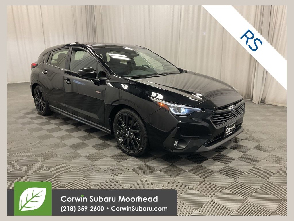 Black 2026 Subaru Impreza RS AWD Wagon All-Wheel Drive Continuously Variable Transmission