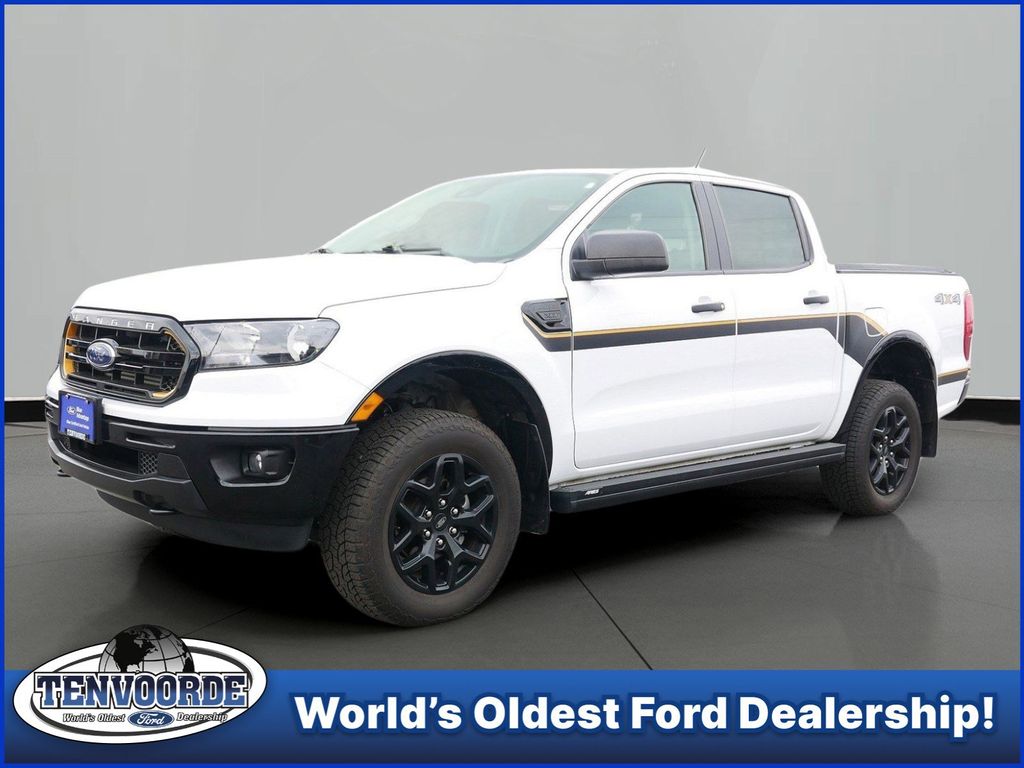Oxford White 2022 Ford Ranger XLT SuperCrew 4WD Pickup Truck Four-Wheel Drive Automatic