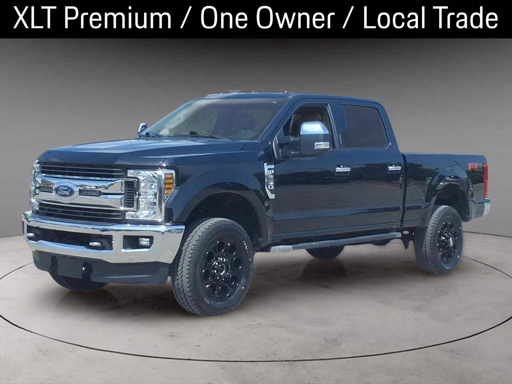 Black Metallic 2019 Ford F-250 Super Duty XLT Crew Cab 4WD Pickup Truck Four-Wheel Drive 6-Speed Automatic