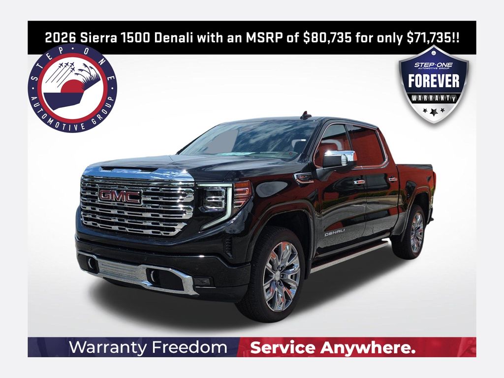Onyx Black 2026 GMC Sierra 1500 Pickup Truck Four-Wheel Drive Automatic