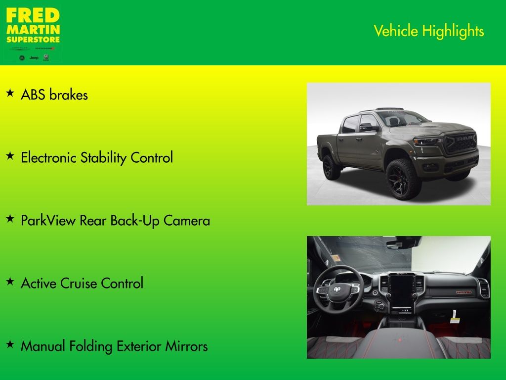 new 2026 Ram 1500 car, priced at $90,244