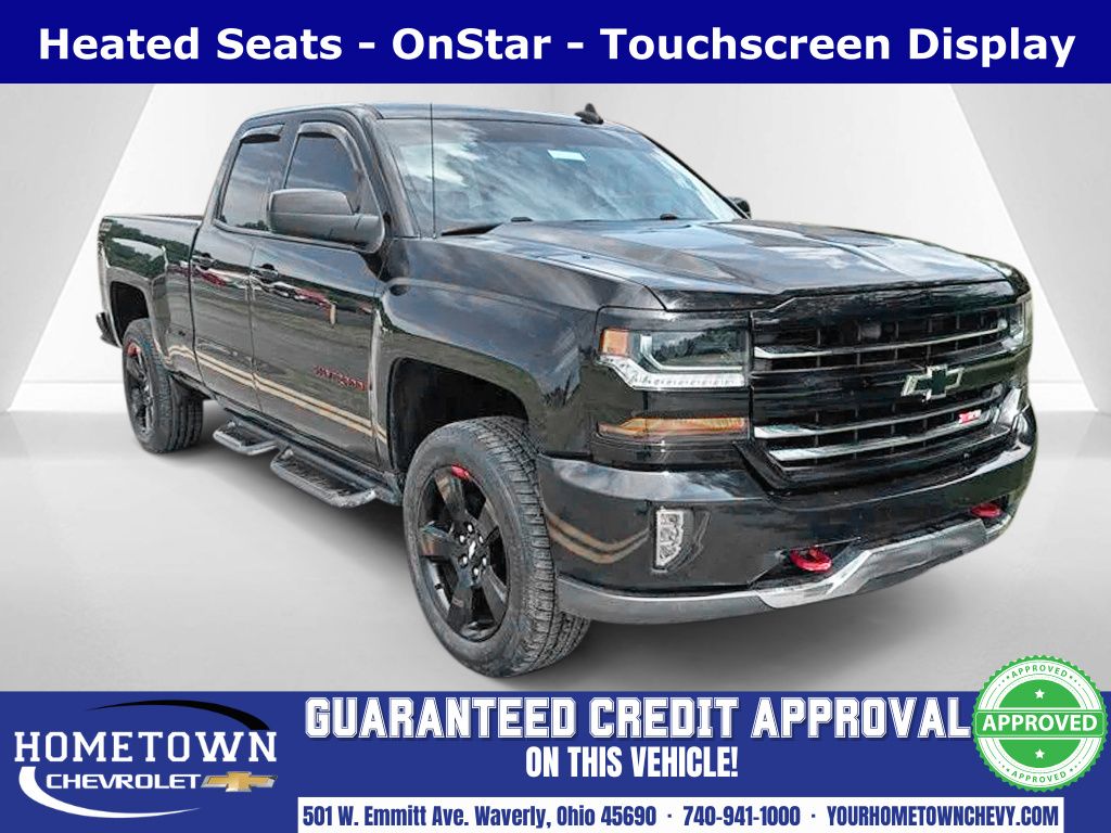Black 2017 Chevrolet Silverado 1500 Pickup Truck Four-Wheel Drive 6-Speed Automatic Overdrive
