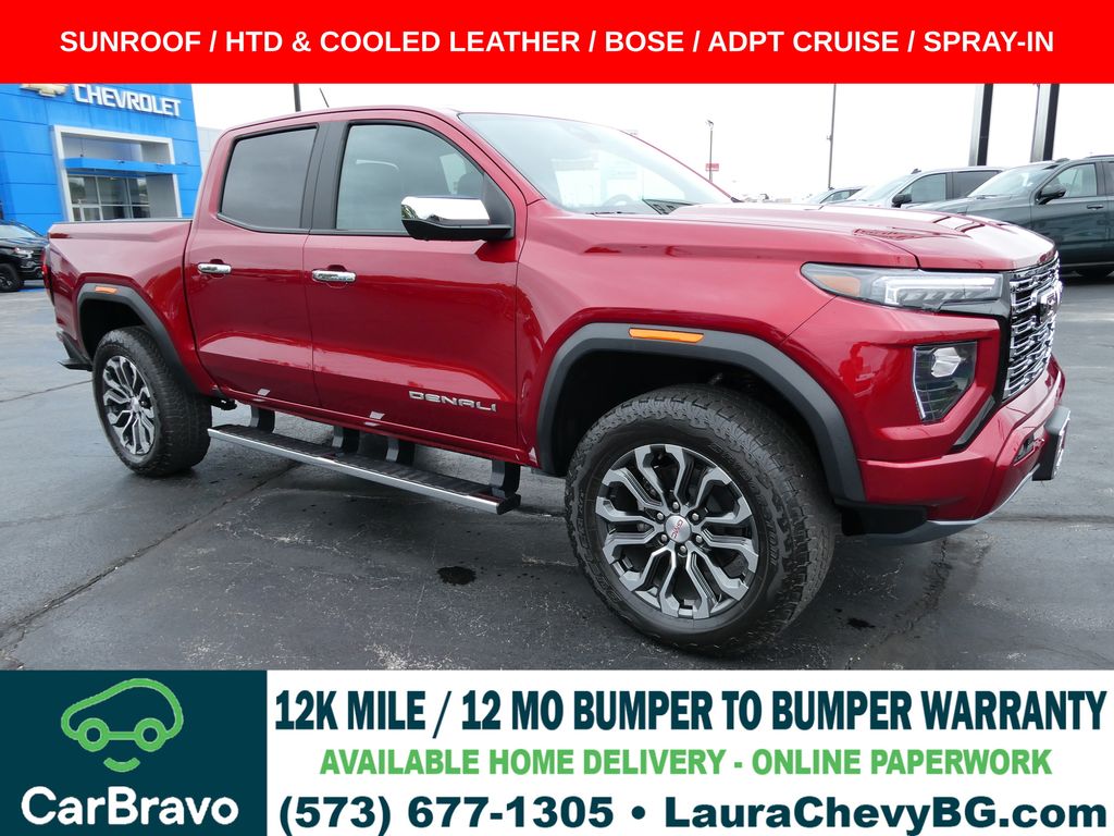 Volcanic Red Tintcoat 2025 GMC Canyon Pickup Truck Four-Wheel Drive 8-Speed Automatic