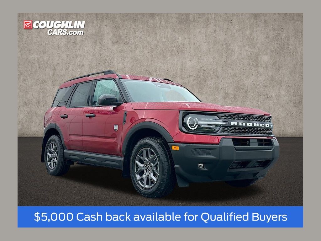 Ruby Red Metallic Tinted Clearcoat 2025 Ford Bronco Sport SUV / Crossover All-Wheel Drive 8-Speed Automatic