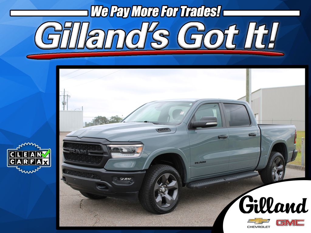 Anvil Clearcoat 2021 RAM 1500 Big Horn Crew Cab 4WD Pickup Truck Four-Wheel Drive 8-Speed Automatic