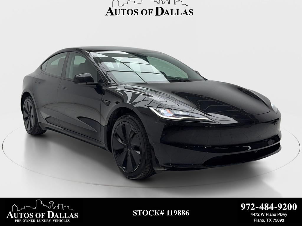 Black 2026 Tesla Model 3 Sedan 1-Speed Automatic