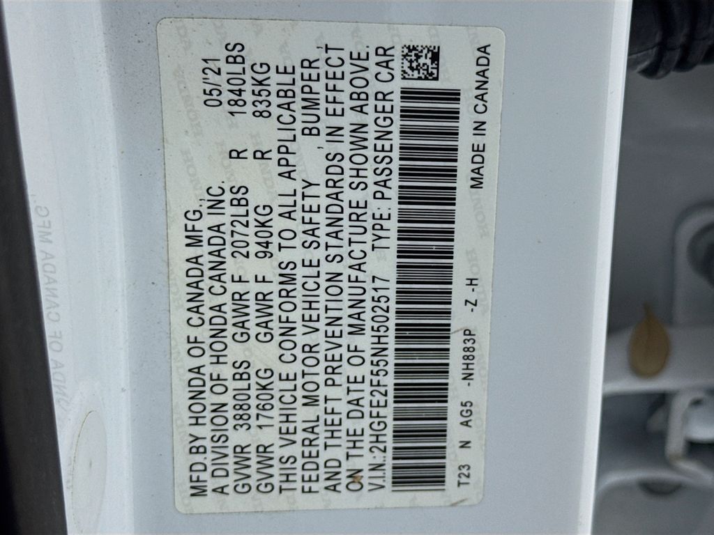 Used Car 2022 Honda Civic  Sport For Sale Under $25,000 In Austin, Texas