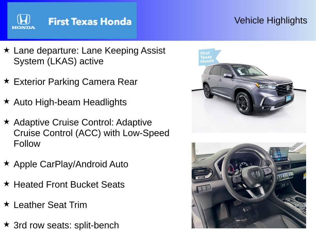 Used Car 2025 Honda Pilot  Ex For Sale In Austin, Texas