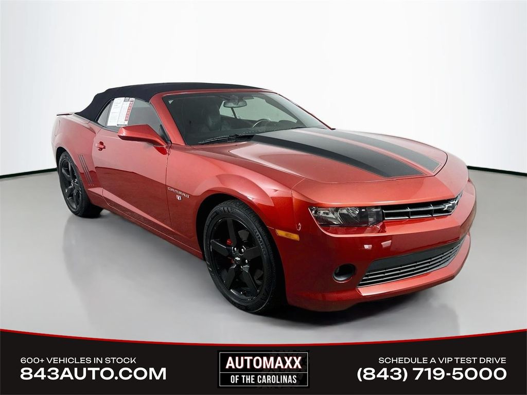 Red Rock Metallic 2015 Chevrolet Camaro Convertible Rear-Wheel Drive 6-Speed Automatic