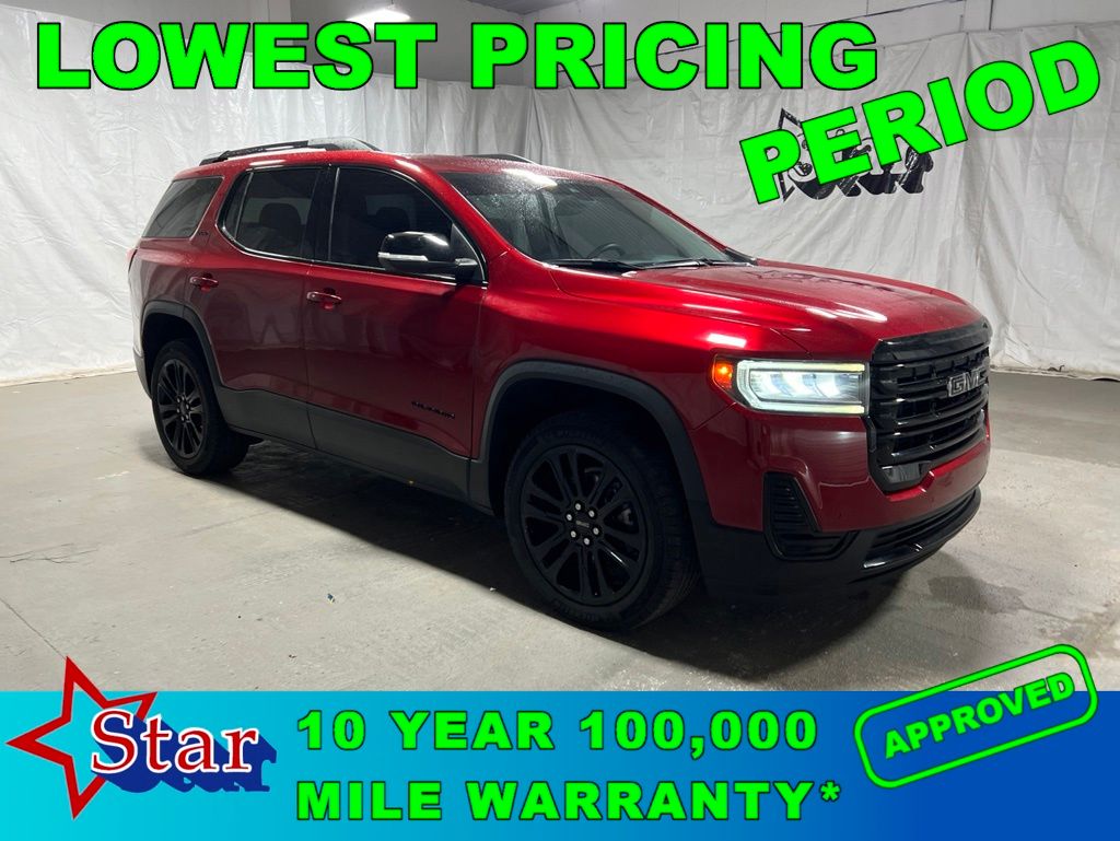 Volcanic Red 2023 GMC Acadia SLE FWD SUV / Crossover Front-Wheel Drive 9-Speed Automatic