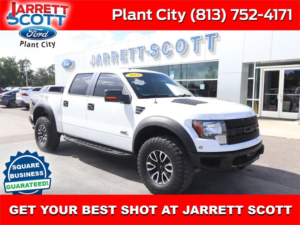 Oxford White 2012 Ford F-150 SVT Raptor SuperCrew 4WD Pickup Truck Four-Wheel Drive 6-Speed Automatic