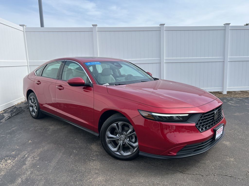 Radiant Red Metallic 2024 Honda Accord EX FWD Sedan Front-Wheel Drive Continuously Variable Transmission