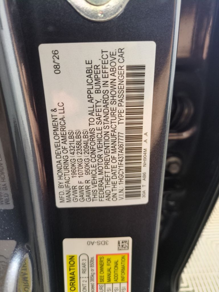 New 2026 Honda Accord SE For Sale in Fort Wayne, IN