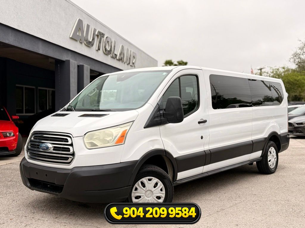 Oxford White 2016 Ford Transit Passenger 350 XLT Low Roof LWB RWD with 60/40 Passenger-Side Doors Van Rear-Wheel Drive 6-Speed Automatic Overdrive
