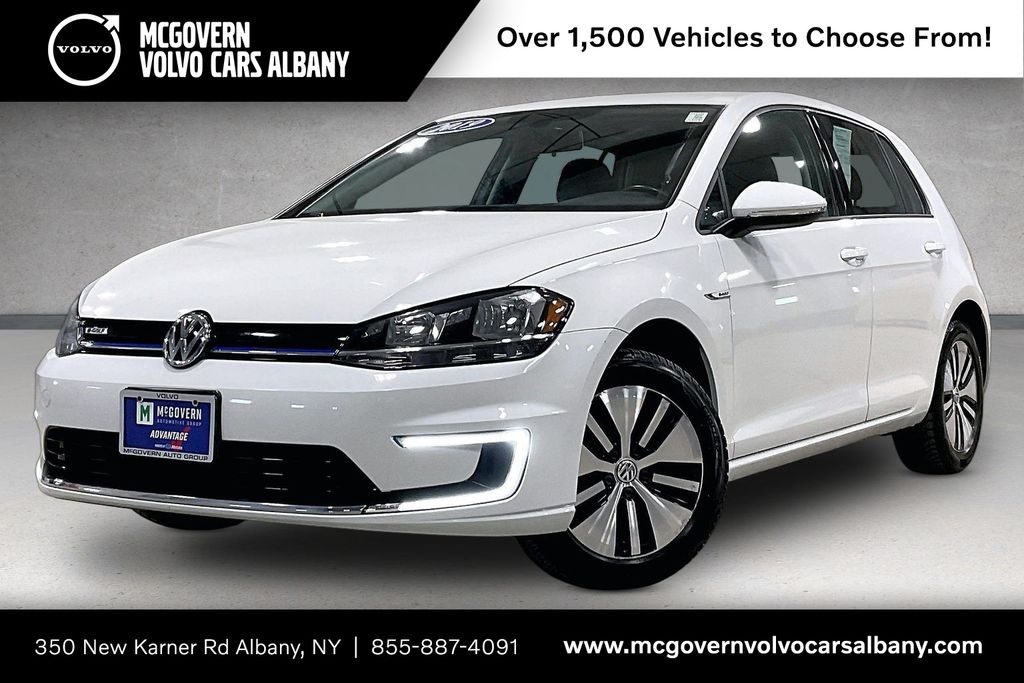 Pure White 2019 Volkswagen e-Golf SE FWD Hatchback Front-Wheel Drive Automatic