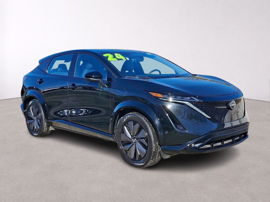 Black Diamond Pearl 2024 Nissan Ariya Platinum+ e-4ORCE SUV / Crossover All-Wheel Drive Continuously Variable Transmission