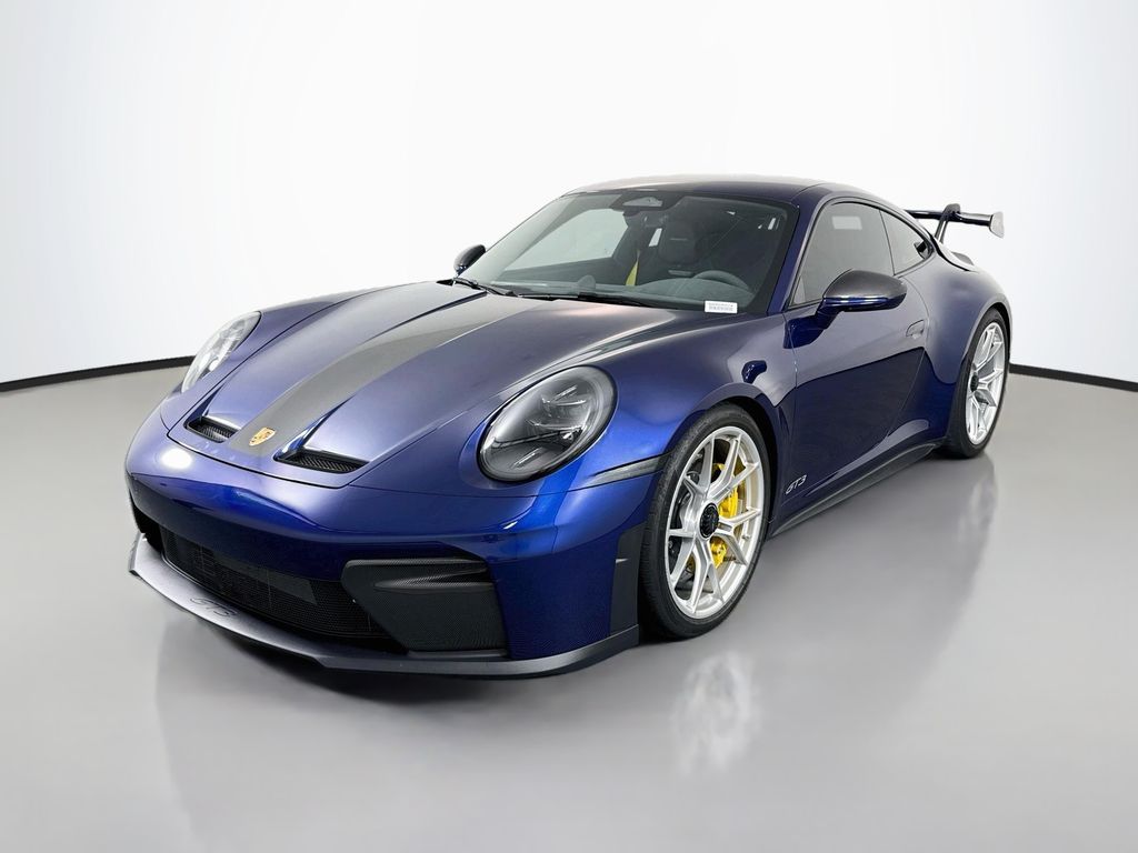 Gentian Blue Metallic 2026 Porsche 911 Coupe Rear-Wheel Drive 6-Speed Manual