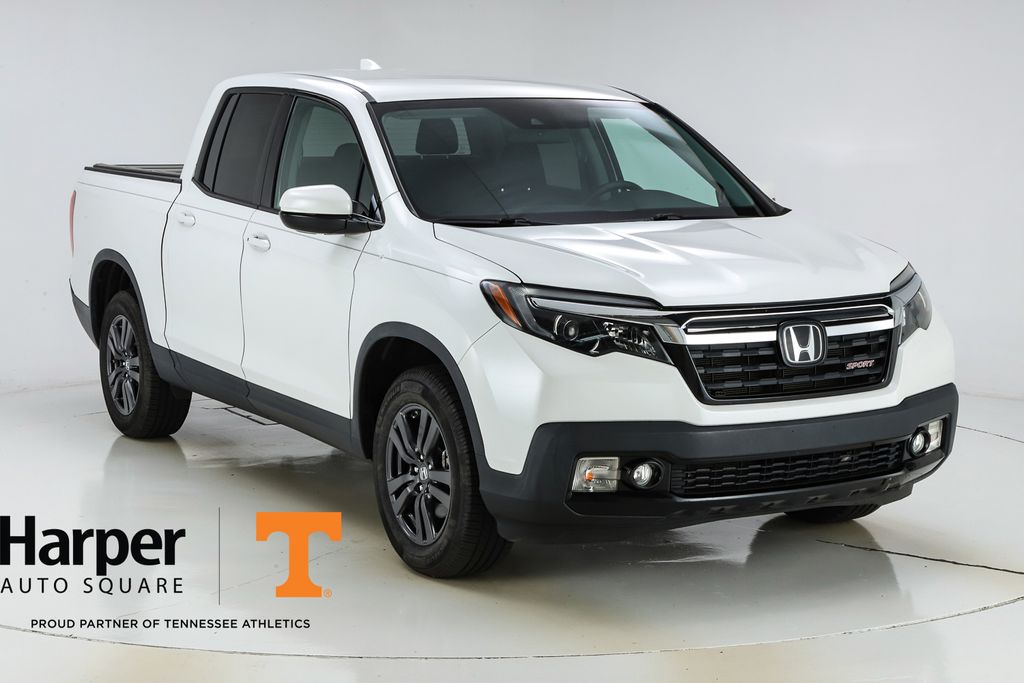 Platinum White Pearl 2020 Honda Ridgeline Pickup Truck All-Wheel Drive 9-Speed Automatic