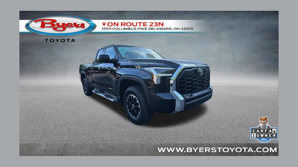 Midnight Black Metallic 2023 Toyota Tundra Pickup Truck Four-Wheel Drive Automatic