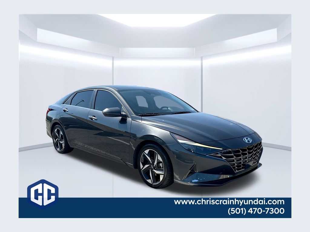 Gray 2021 Hyundai Elantra Sedan Front-Wheel Drive Continuously Variable Transmission
