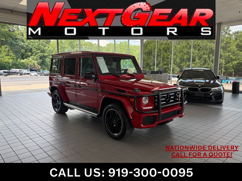 Red 2015 Mercedes-Benz G-Class SUV / Crossover All-Wheel Drive 7-Speed Automatic