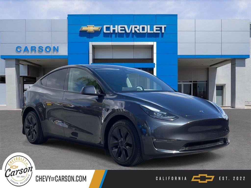 Gray (Stealth Grey) 2025 Tesla Model Y SUV / Crossover All-Wheel Drive 1-Speed Automatic