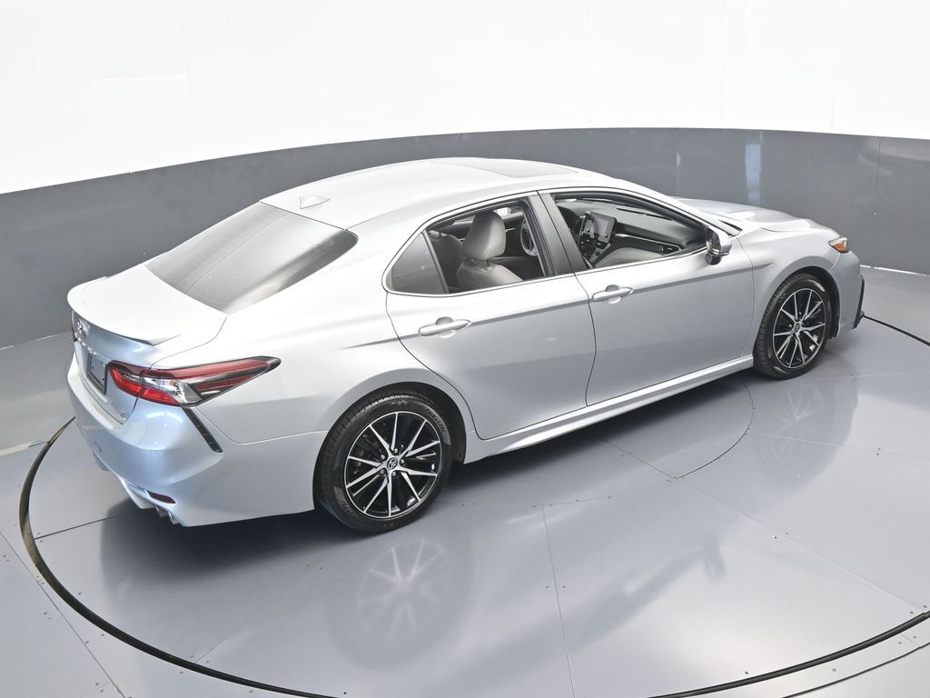 Used 2021 Celestial Silver Metallic Toyota SE image 48