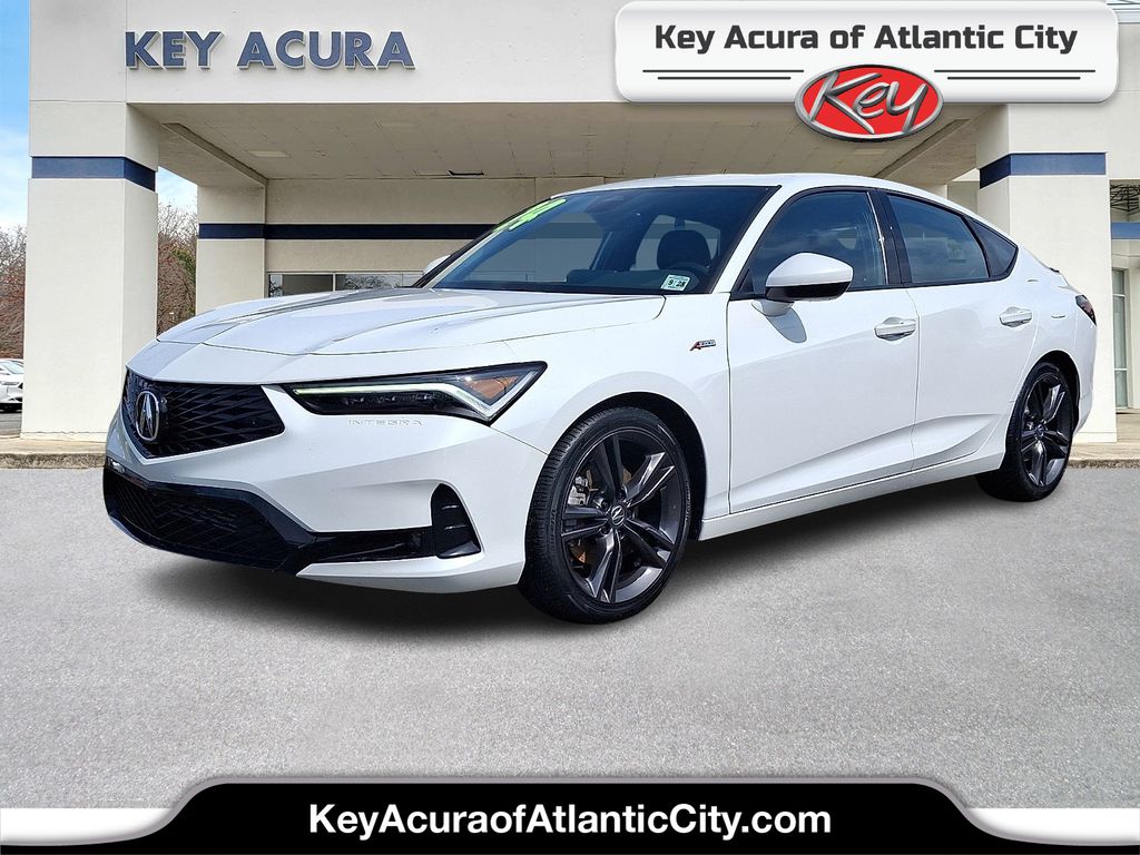 Platinum White Pearl 2024 Acura Integra Hatchback Front-Wheel Drive Continuously Variable Transmission