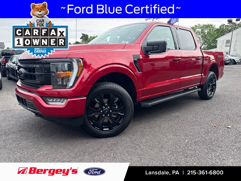 Rapid Red Metallic Tinted Clearcoat 2022 Ford F-150 Pickup Truck Four-Wheel Drive Automatic