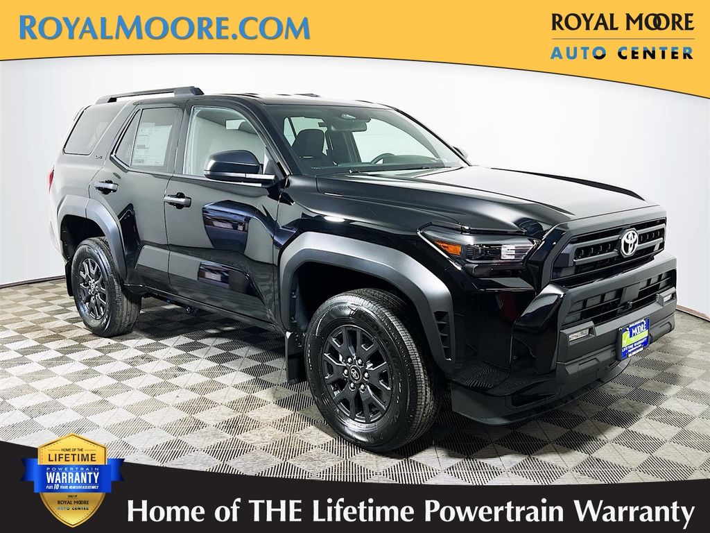 Black 2026 Toyota 4Runner SR5 4WD SUV / Crossover Four-Wheel Drive 8-Speed Automatic