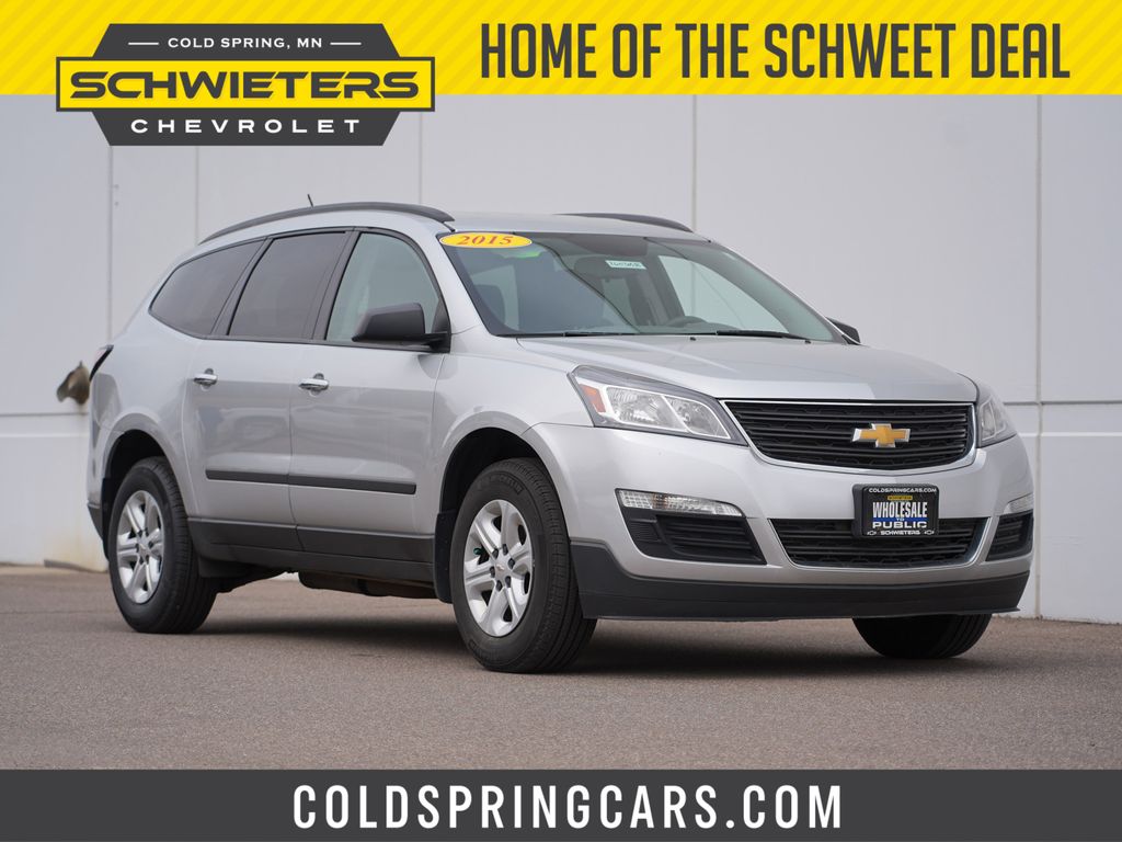 Silver Ice Metallic 2015 Chevrolet Traverse LS FWD SUV / Crossover Front-Wheel Drive 6-Speed Automatic