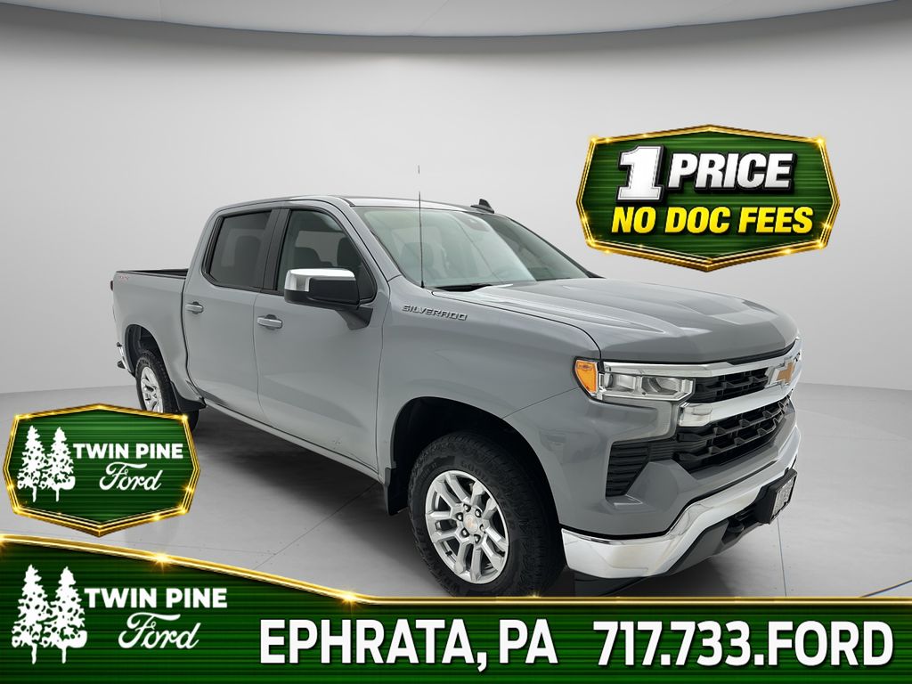 Slate Gray Metallic 2024 Chevrolet Silverado 1500 Pickup Truck Four-Wheel Drive 8-Speed Automatic