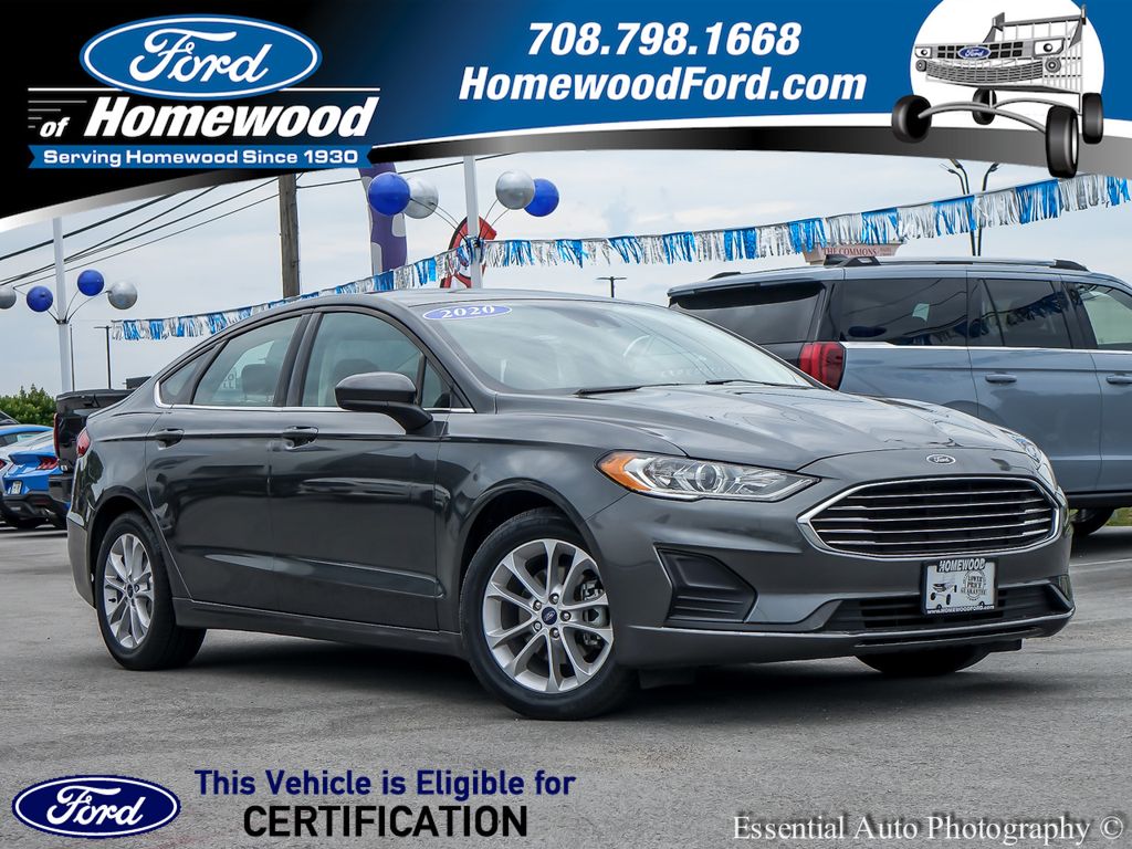 Gray (Magnetic) 2020 Ford Fusion Sedan Front-Wheel Drive 6-Speed Automatic
