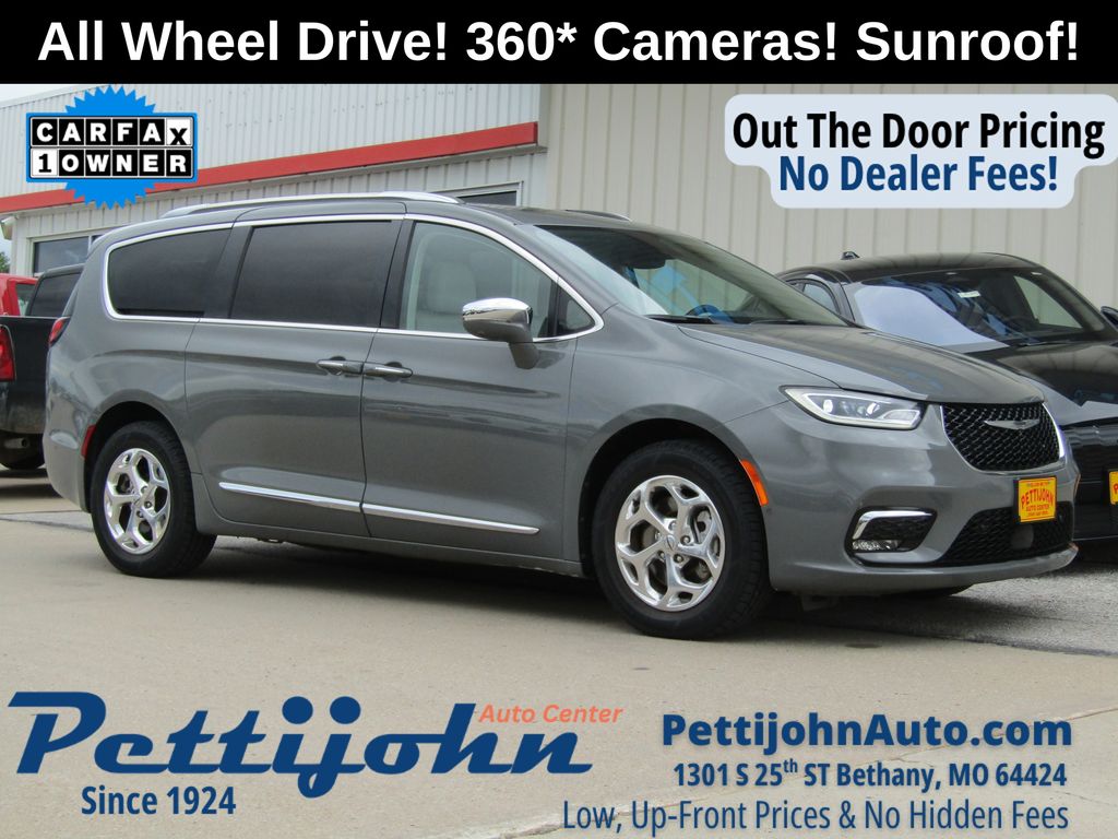 Ceramic Gray Clearcoat 2021 Chrysler Pacifica Minivan All-Wheel Drive 9-Speed Automatic