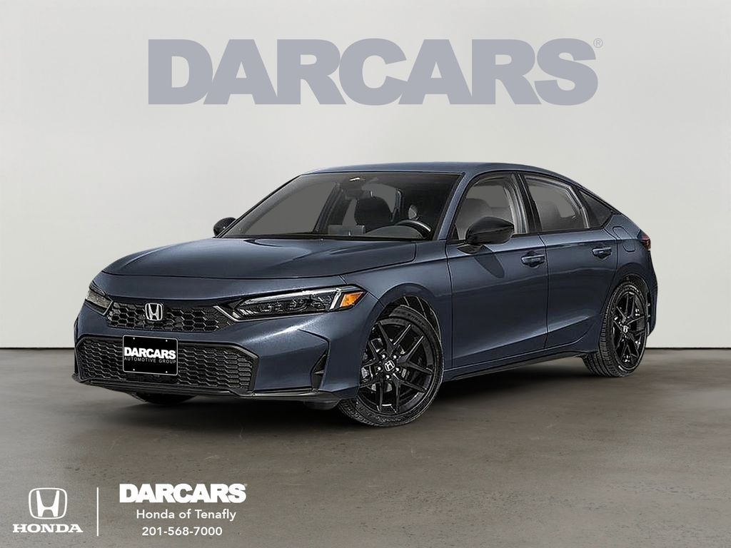 Meteorite Gray Metallic 2026 Honda Civic Hatchback Sport FWD Hatchback Front-Wheel Drive Continuously Variable Transmission
