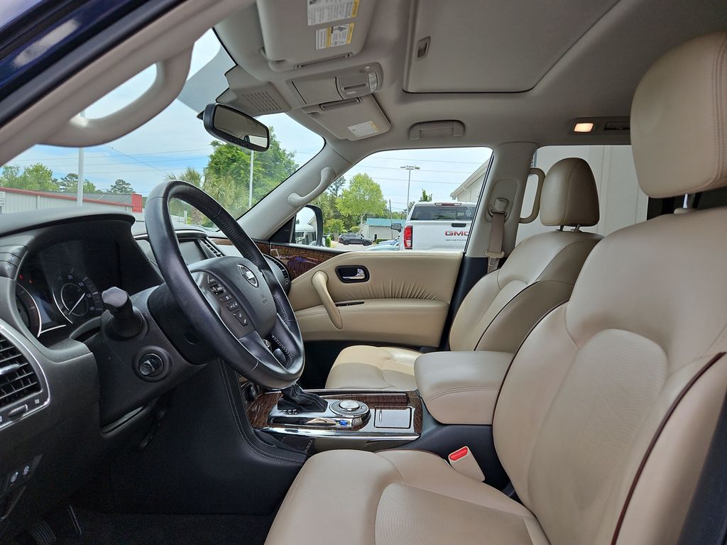 2019 Nissan Armada SL Premium w/ Nav Sunroof & 3rd Row Blue at Bob Mills Chevrolet
